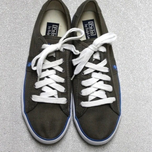 Polo Ralph Lauren Clifton Men's Sneakers Gray - Picture 1 of 8